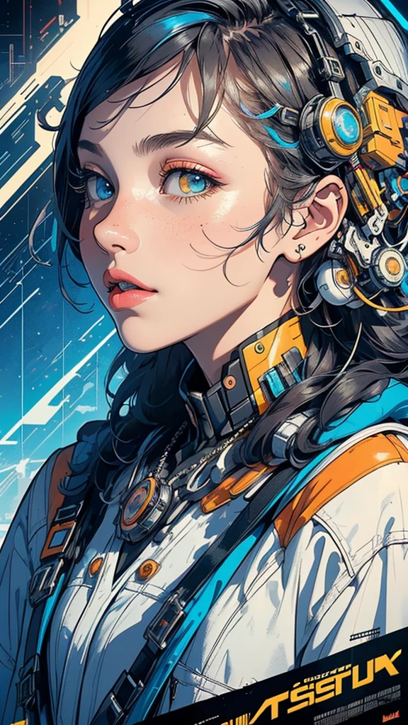 (((masterpiece, highest quality))),(((solo:1.2))),(((1girl:1.2))),32k wallpaper, very detailed, poster, vintage science fiction,(((((geometric cinematic movie poster))))), ((bauhaus)),(shape),(((abstract))),(mid century modern),movie poster,(((((portfolio))))),(((((Close-up))))),(((((bust up))))),((((more various angle)))),(((highlight))),Vast landscape,((((heterochromia)))),(((complete. detailed face))),(((Extremely talented))),(((most complecated machine))),Colorful color scheme