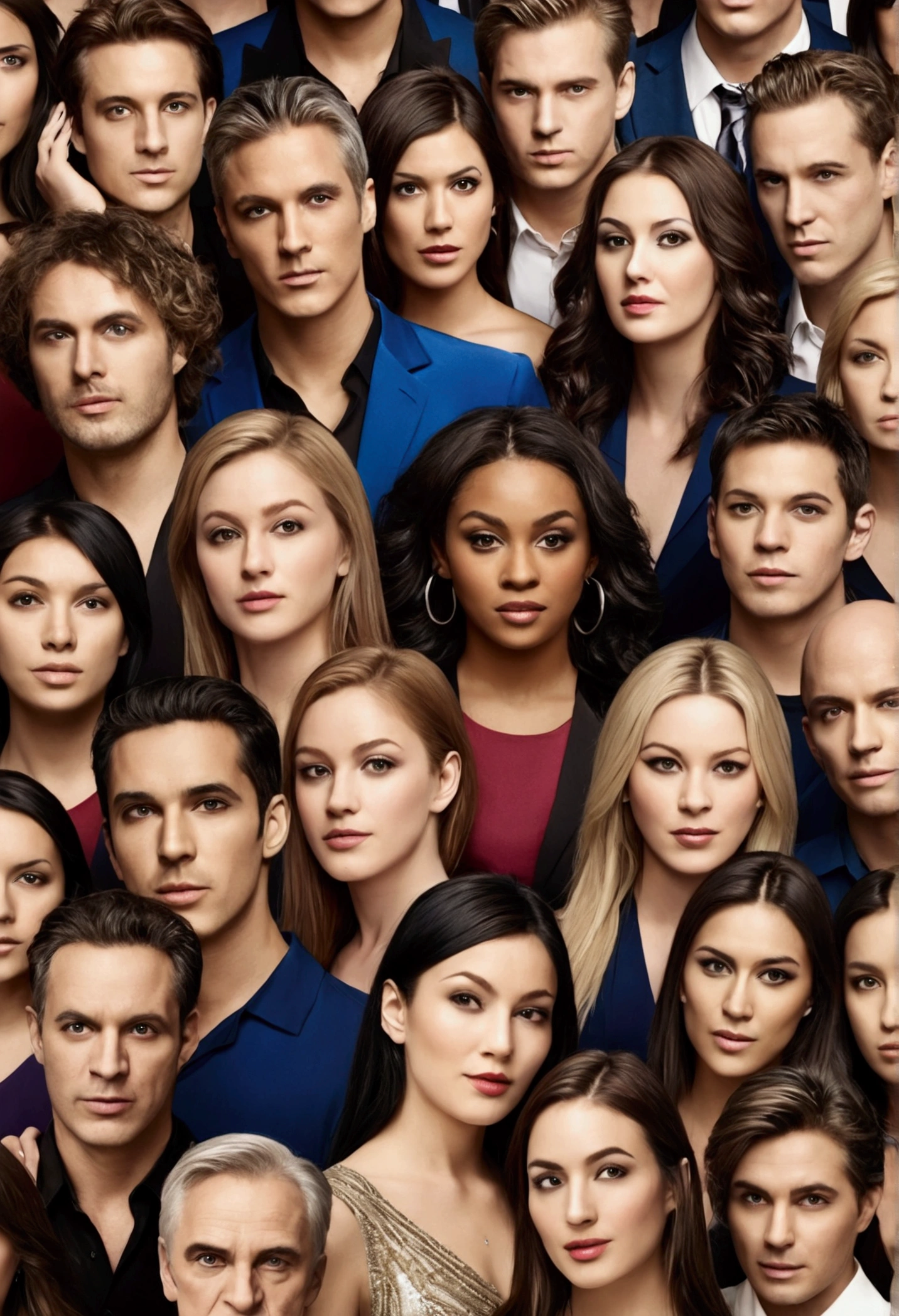 (work of art), (best qualityer), (detailded),photorealistic view of a mixed musical group of 12 members including singers and instrumentalists