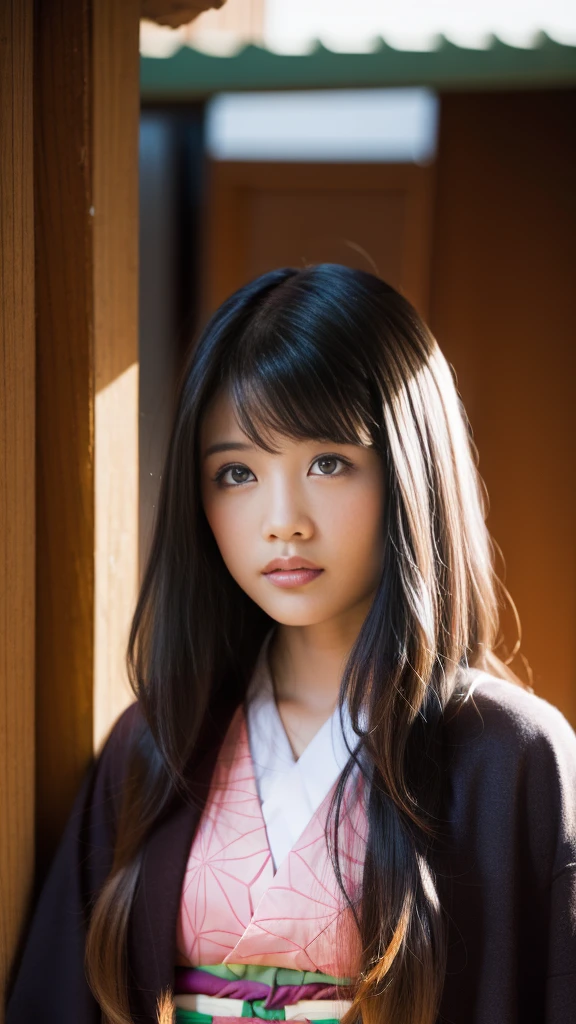 Cute Japanese woman, (16 years old), (Very cute face: 1.3), White moist skin, Looking at the camera, Melancholy expression,
BREAK,
Idol,
BREAK,
(Wearing cute kimono: 1.3), (Highly revealing kimono), Very large earrings, Short length,
BREAK,
(Fighting pose: 1.3),
BREAK,
(Long hair), (Pink hair: 1.2), (Wavy hair), (Gradient hair: 1.3), (Red hair at the ends),
BREAK,
(Realistic: 1.3), Masterpiece, Perfect lighting, (Ultra-high resolution), (8K), (Highly detailed: 1.4), (From the front), (Full body: 1.3), (Symmetrical: 1.2),
BREAK,
(Japanese city streets: 1.2),
BREAK,
(Demon Slayer: 1.4),
BREAK,
(Kasumi Arimura: 1.4),