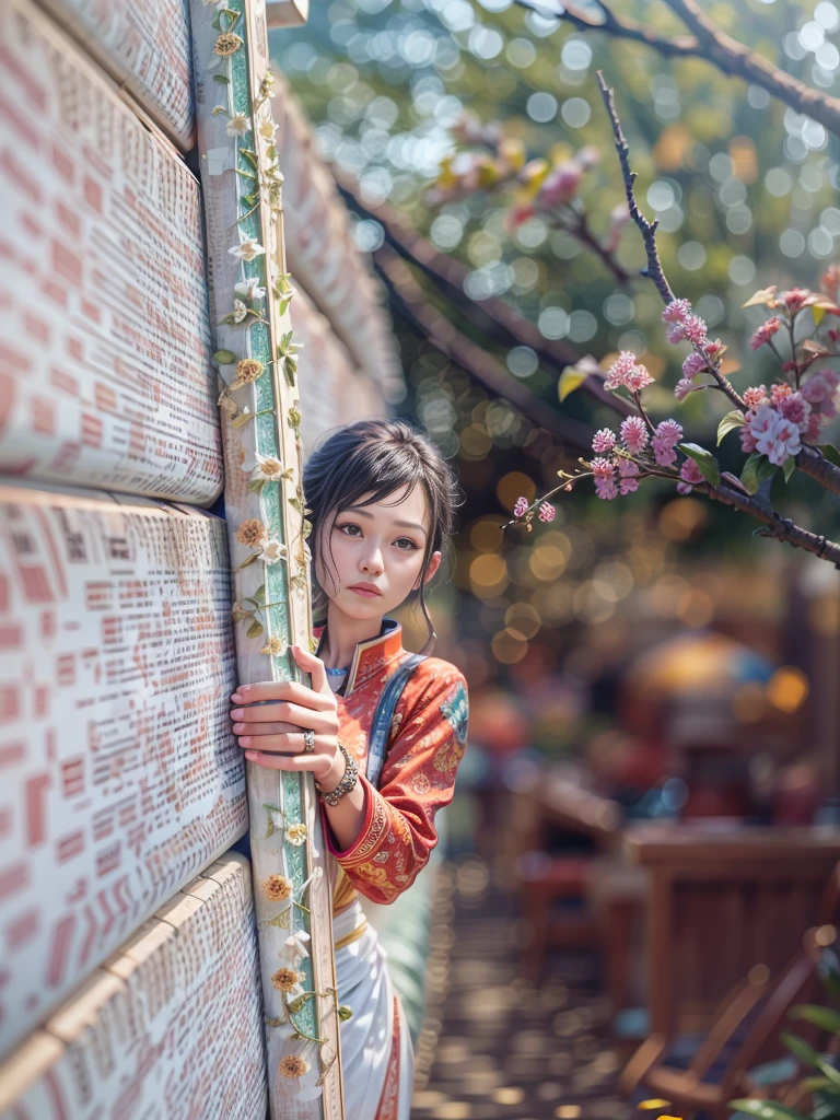 Realistic Bokeh portrait photography background