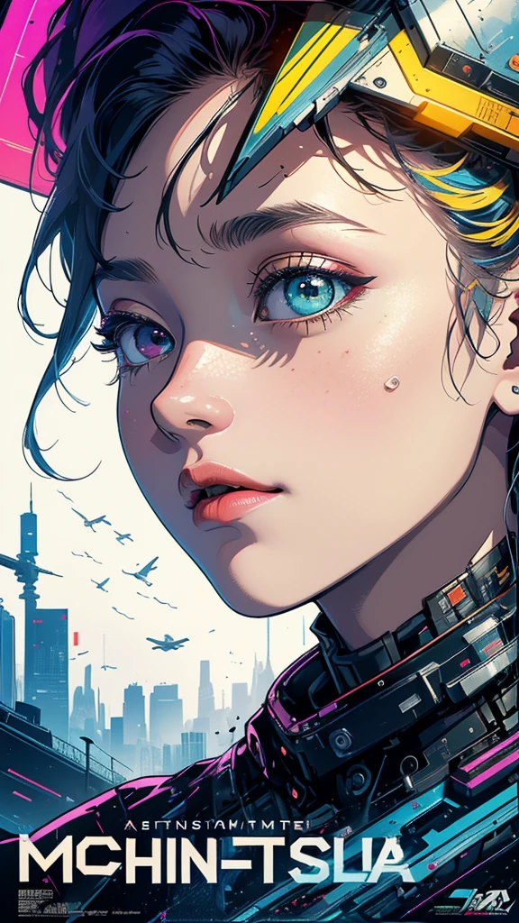 (((masterpiece, highest quality))),(((solo:1.2))),(((1girl:1.2))),32k wallpaper, very detailed, poster, vintage science fiction,(((((geometric cinematic movie poster))))), ((bauhaus)),(shape),(((abstract))),(mid century modern),movie poster,(((((portfolio))))),(((((Close-up))))),(((((bust up))))),((((more various angle)))),(((highlight))),Vast landscape,((((heterochromia)))),(((complete. detailed face))),(((Extremely talented))),(((most complecated machine))),Colorful color scheme