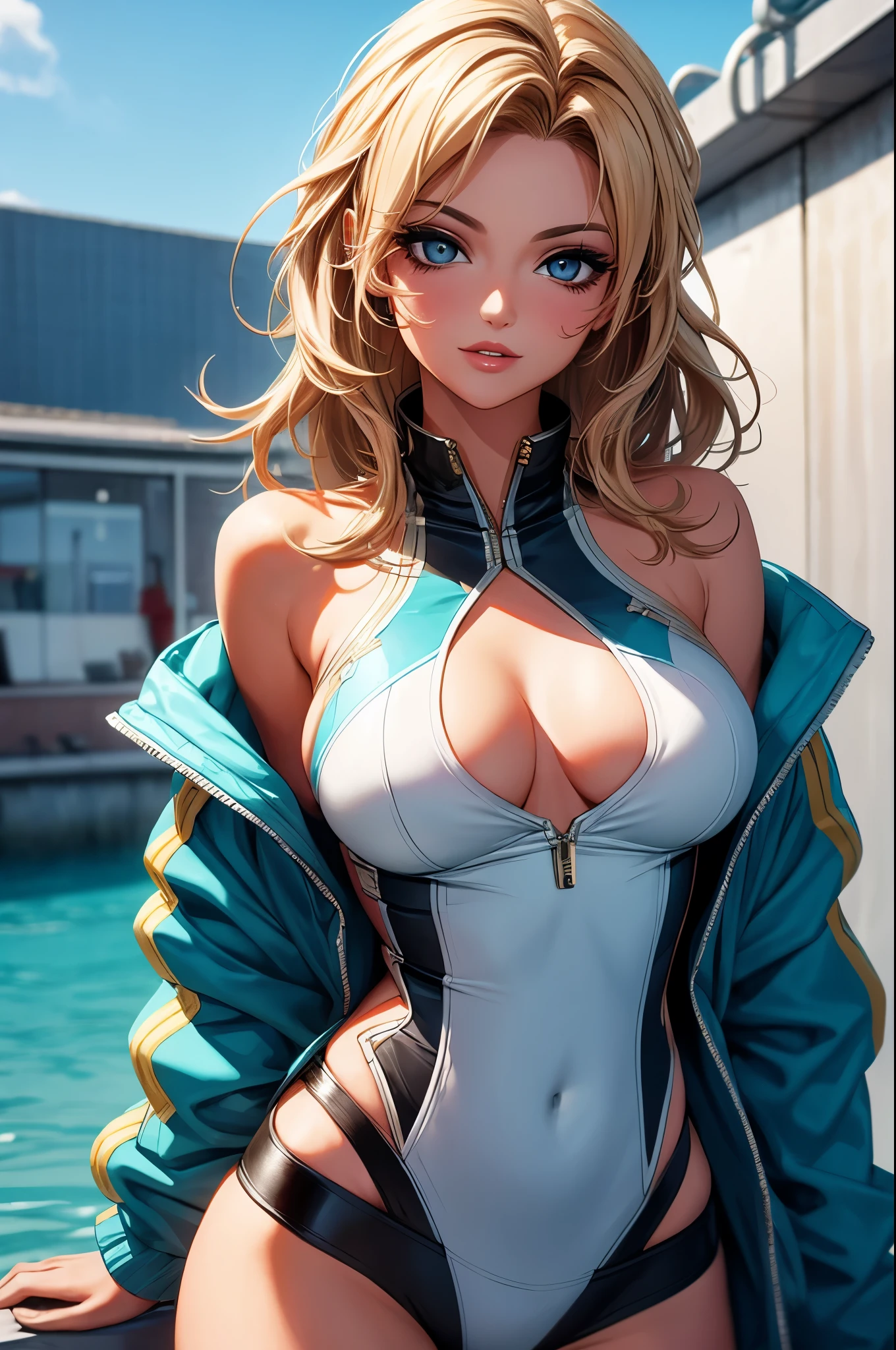 Nami from One PIace, CG 8k ultra-realista, hot woman, seductive eyes, make-up