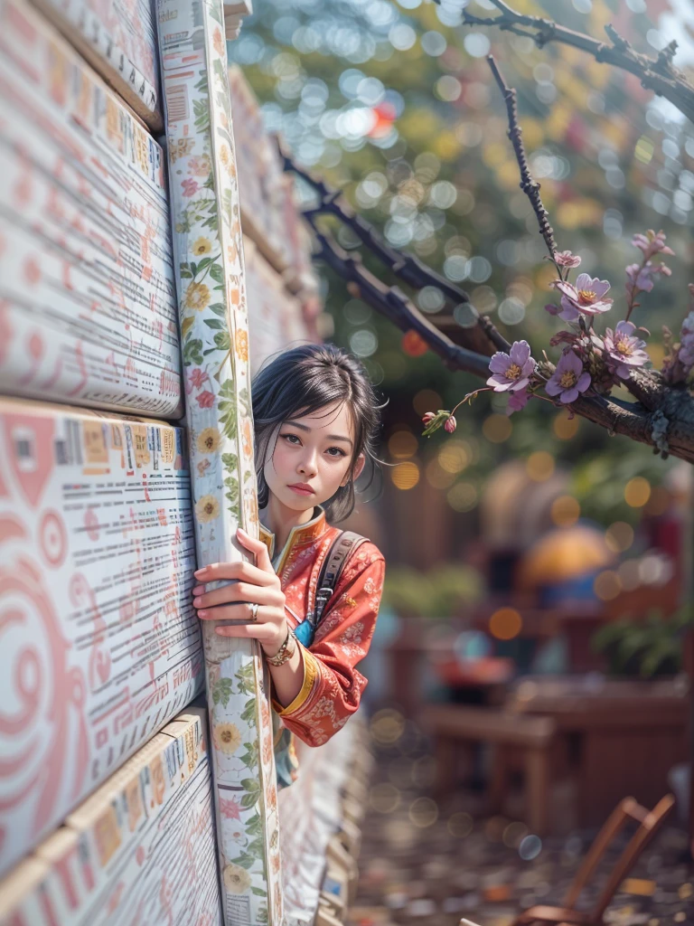 Realistic Bokeh portrait photography background
