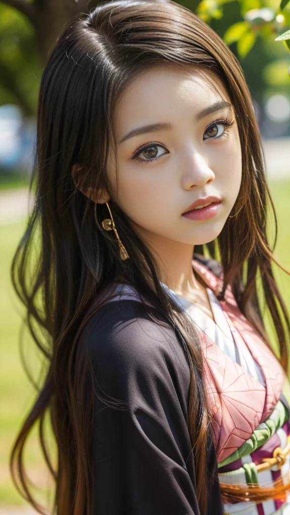 Cute Japanese woman, (), (Very cute face: 1.3), White moist skin, Looking at the camera, Melancholy expression,
BREAK,
Idol,
BREAK,
(Wearing cute kimono: 1.3), (Kimono with high exposure), Very large earrings, Short length,
BREAK,
(Fighting pose: 1.3),
BREAK,
(Long hair), (Pink hair: 1.2), (Wavy hair), (Gradient hair: 1.3), (Red hair at the ends),
BREAK,
(Realistic: 1.3), Masterpiece, Perfect lighting, (Ultra high resolution), (8K), (Very detailed: 1.4), (From the front), (Full body: 1.3), (Symmetrical: 1.2),
BREAK,
(Shibuya city in Japan: 1.2),
BREAK,
(Demon Slayer: 1.4),
BREAK,
(Kasumi Arimura: 1.4),