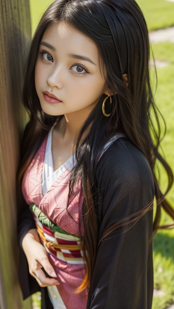 Cute Japanese woman, (16 years old), (Very cute face: 1.3), White moist skin, Looking at the camera, Melancholy expression,
BREAK,
Idol,
BREAK,
(Wearing cute kimono: 1.3), (Highly revealing kimono), Very large earrings, Short length,
BREAK,
(Fighting pose: 1.3),
BREAK,
(Long hair), (Pink hair: 1.2), (Wavy hair), (Gradient hair: 1.3), (Red hair at the ends),
BREAK,
(Realistic: 1.3), Masterpiece, Perfect lighting, (Ultra-high resolution), (8K), (Very detailed: 1.4), (From the front), (Full body: 1.4), (Symmetrical: 1.2),
BREAK,
(Shibuya city in Japan: 1.2),
BREAK,
(Demon Slayer: 1.4),
BREAK,
(Kasumi Arimura: 1.4),