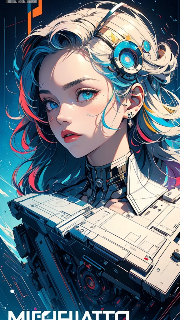 (((masterpiece, highest quality))),(((solo:1.2))),(((1girl:1.2))),32k wallpaper, very detailed, poster, vintage science fiction,(((((geometric cinematic movie poster))))), ((bauhaus)),(shape),(((abstract))),(mid century modern),movie poster,(((((portfolio))))),(((((Close-up))))),(((((bust up))))),((((more various angle)))),(((highlight))),Vast landscape,((((heterochromia)))),(((complete. detailed face))),(((Extremely talented))),(((most complecated machine))),(Colorful color scheme)