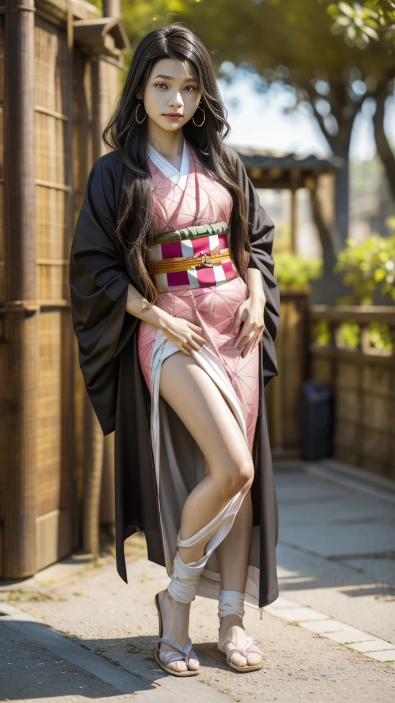 Cute Japanese woman, (16 years old), (Very cute face: 1.3), White moist skin, Looking at the camera, Melancholy expression,
BREAK,
Idol,
BREAK,
(Wearing cute kimono: 1.3), (Highly revealing kimono), Very large earrings, Short length,
BREAK,
(Fighting pose: 1.3),
BREAK,
(Long hair), (Pink hair: 1.2), (Wavy hair), (Gradient hair: 1.3), (Red hair at the ends),
BREAK,
(Realistic: 1.3), Masterpiece, Perfect lighting, (Ultra-high resolution), (8K), (Very detailed: 1.4), (From the front), (Full body: 1.4), (Symmetrical: 1.2),
BREAK,
(Shibuya city in Japan: 1.2),
BREAK,
(Demon Slayer: 1.4),
BREAK,
(Kasumi Arimura: 1.4),