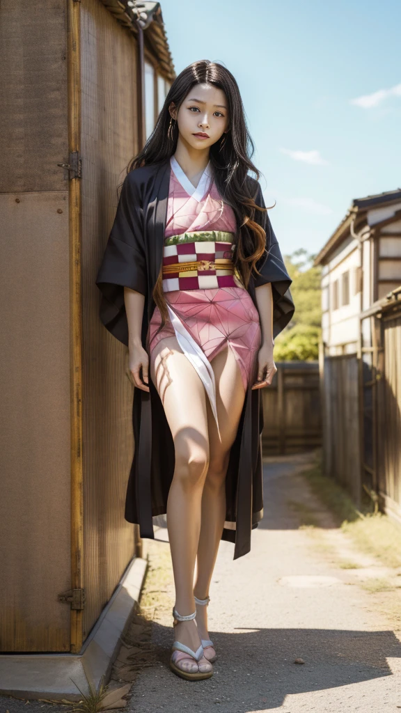 Cute Japanese woman, (16 years old), (Very cute face: 1.3), White moist skin, Looking at the camera, Melancholy expression,
BREAK,
Idol,
BREAK,
(Wearing cute kimono: 1.3), (Highly revealing kimono), Very large earrings, Short length,
BREAK,
(Fighting pose: 1.3),
BREAK,
(Long hair), (Pink hair: 1.2), (Wavy hair), (Gradient hair: 1.3), (Red hair at the ends),
BREAK,
(Realistic: 1.3), Masterpiece, Perfect lighting, (Ultra-high resolution), (8K), (Very detailed: 1.4), (From the front), (Full body: 1.4), (Symmetrical: 1.2),
BREAK,
(Shibuya city in Japan: 1.2),
BREAK,
(Demon Slayer: 1.4),
BREAK,
(Kasumi Arimura: 1.4),