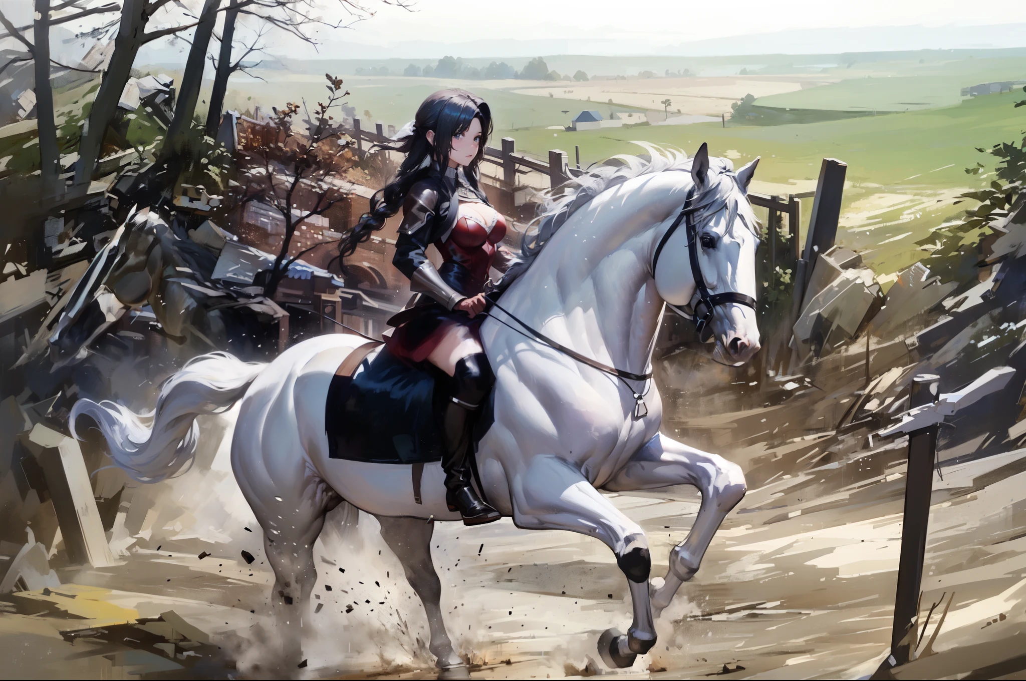high detailed horse tail