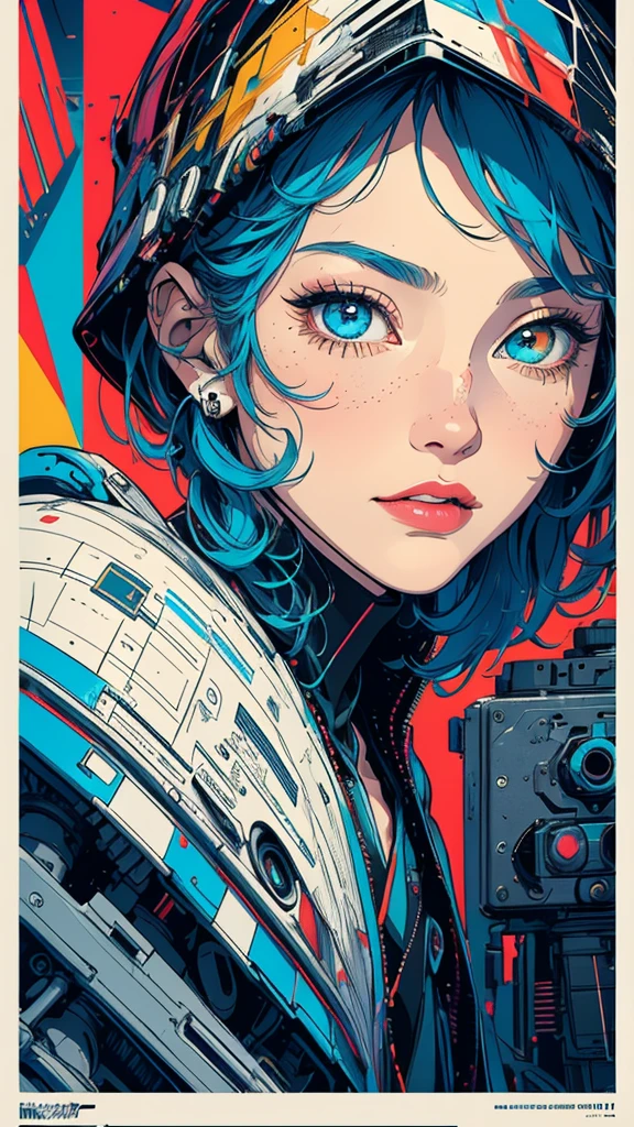 (((masterpiece, highest quality))),(((solo:1.2))),(((1girl:1.2))),32k wallpaper, very detailed, poster, vintage science fiction,(((((geometric cinematic movie poster))))), ((bauhaus)),(shape),(((abstract))),(mid century modern),movie poster,(((((portfolio))))),(((((Close-up))))),(((((bust up))))),((((more various angle)))),(((highlight))),Vast landscape,((((heterochromia)))),(((complete. detailed face))),(((Extremely talented))),(((most complecated machine))),(Colorful color scheme)