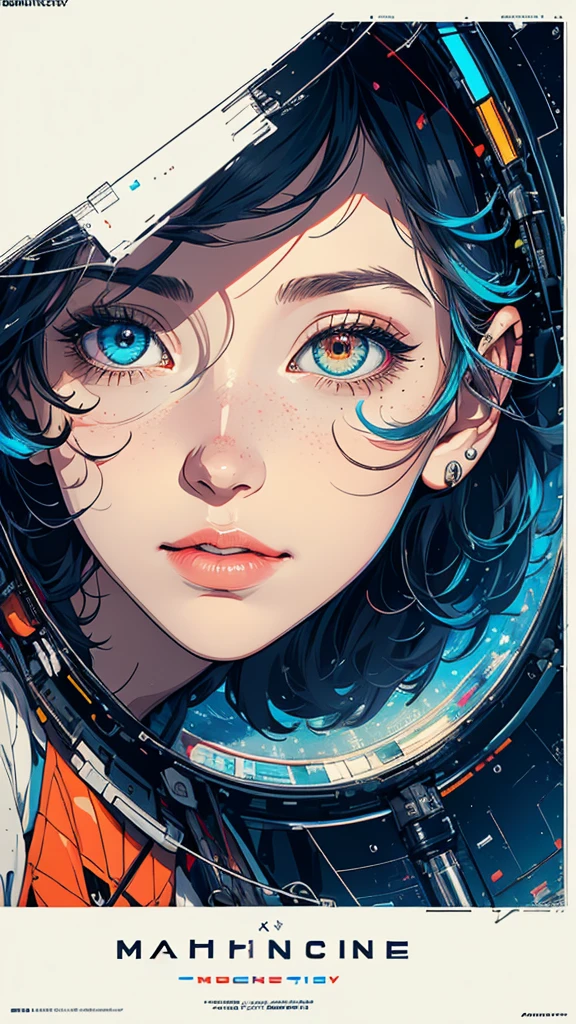 (((masterpiece, highest quality))),(((solo:1.2))),(((1girl:1.2))),32k wallpaper, very detailed, poster, vintage science fiction,(((((geometric cinematic movie poster))))), ((bauhaus)),(shape),(((abstract))),(mid century modern),movie poster,(((((portfolio))))),(((((Close-up))))),(((((bust up))))),((((more various angle)))),(((highlight))),Vast landscape,((((heterochromia)))),(((complete. detailed face))),(((Extremely talented))),(((most complecated machine))),(Colorful color scheme)