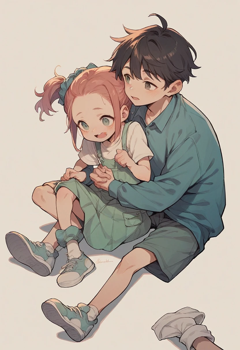 Create image , a young boy proposing a young girl boy is on his knees
