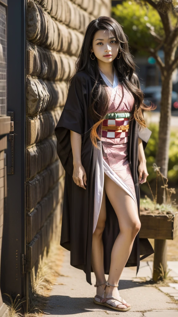 Cute Japanese woman, (), (Very cute face: 1.3), White moist skin, Looking at the camera, Melancholy expression,
BREAK,
Idol,
BREAK,
(Wearing cute kimono: 1.3), (Highly revealing kimono), Very large earrings, Short length,
BREAK,
(Fighting pose: 1.3),
BREAK,
(Long hair), (Pink hair: 1.2), (Wavy hair), (Gradient hair: 1.3), (Red hair at the ends),
BREAK,
(Realistic: 1.3), Masterpiece, Perfect lighting, (Ultra-high resolution), (8K), (Very detailed: 1.4), (From the front), (Full body: 1.4), (Symmetrical: 1.2),
BREAK,
(Shibuya city in Japan: 1.2),
BREAK,
(Demon Slayer: 1.4),
BREAK,
(Kasumi Arimura: 1.4),