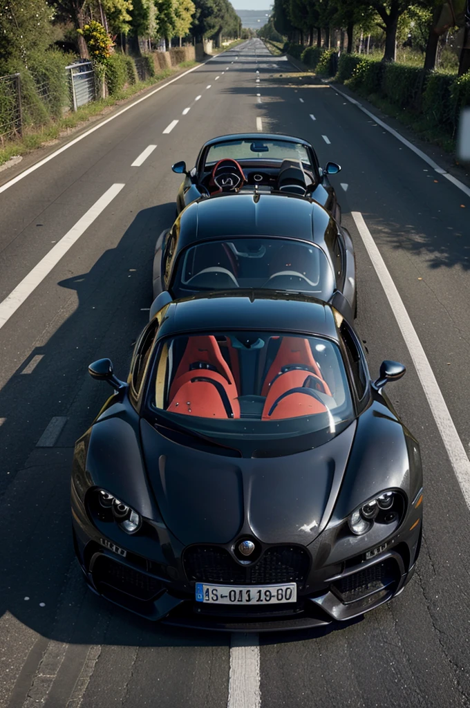 Bugatri chiron pursport on road