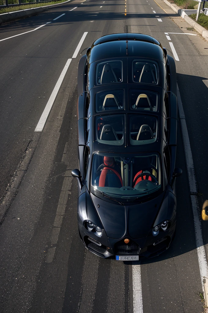 Bugatri chiron pursport on road