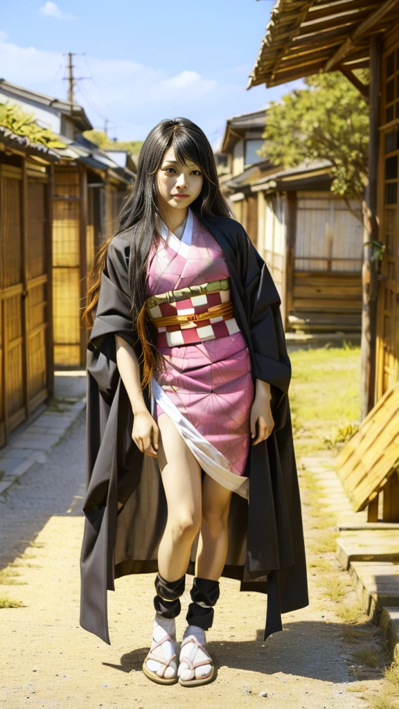 Cute Japanese woman, (16 years old), (Very cute face: 1.3), White moist skin, Looking at the camera, Melancholy expression,
BREAK,
Idol,
BREAK,
(Wearing cute kimono: 1.3), (Highly revealing kimono), Very large earrings, Short length,
BREAK,
(Fighting pose: 1.3),
BREAK,
(Long hair), (Pink hair: 1.2), (Wavy hair), (Gradient hair: 1.3), (Red hair at the ends),
BREAK,
(Realistic: 1.3), Masterpiece, Perfect lighting, (Ultra-high resolution), (8K), (Very detailed: 1.4), (From the front), (Full body: 1.4), (Symmetrical: 1.2),
BREAK,
(Shibuya city in Japan: 1.2),
BREAK,
(Demon Slayer: 1.4),
BREAK,
(Kasumi Arimura: 1.4),