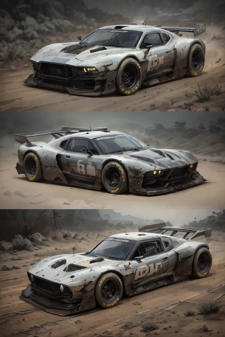 futuristic dirt track racing cars