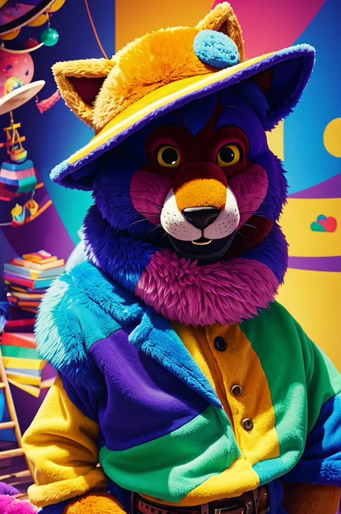 Un furry con un letrero que diga FurryDrugs