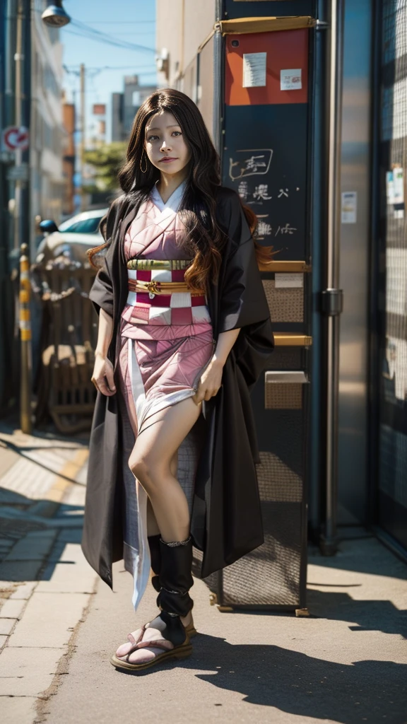 Cute Japanese woman, (), (Very cute face: 1.3), White moist skin, Looking at the camera, Melancholy expression,
BREAK,
Idol,
BREAK,
(Wearing cute kimono: 1.3), (Highly revealing kimono), Very large earrings, Short length,
BREAK,
(Fighting pose: 1.3),
BREAK,
(Long hair), (Pink hair: 1.2), (Wavy hair), (Gradient hair: 1.3), (Red hair at the ends),
BREAK,
(Realistic: 1.3), Masterpiece, Perfect lighting, (Ultra-high resolution), (8K), (Very detailed: 1.4), (From the front), (Full body: 1.4), (Symmetrical: 1.2),
BREAK,
(Shibuya city in Japan: 1.2),
BREAK,
(Demon Slayer: 1.4),
BREAK,
(Kasumi Arimura: 1.4),