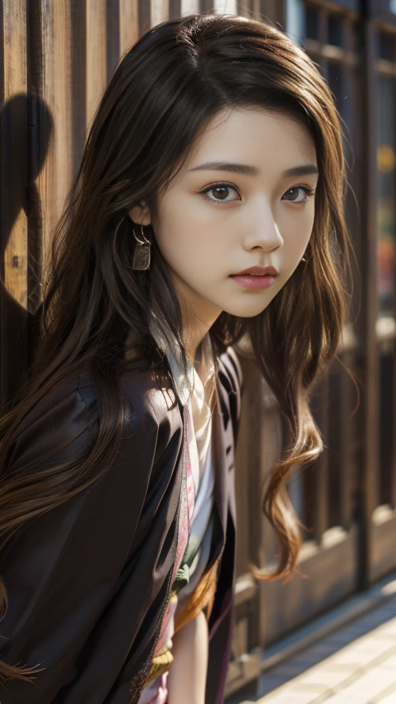 Cute Japanese woman, (16 years old), (Very cute face: 1.3), White moist skin, Looking at the camera, Melancholy expression,
BREAK,
Idol,
BREAK,
(Wearing cute kimono: 1.3), (Highly revealing kimono), Very large earrings, Short length,
BREAK,
(Fighting pose: 1.3),
BREAK,
(Long hair), (Pink hair: 1.2), (Wavy hair), (Gradient hair: 1.3), (Red hair at the ends),
BREAK,
(Realistic: 1.3), Masterpiece, Perfect lighting, (Ultra-high resolution), (8K), (Very detailed: 1.4), (From the front), (Full body: 1.4), (Symmetrical: 1.2),
BREAK,
(Shibuya city in Japan: 1.2),
BREAK,
(Demon Slayer: 1.4),
BREAK,
(Kasumi Arimura: 1.4),