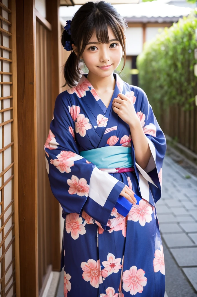 Japanese cute girl yukata