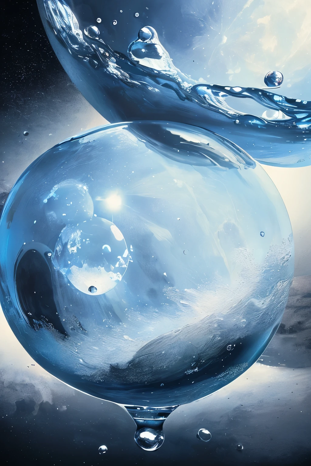 moon，Bubble，Bubble沫，masterpiece，hope，Positive，beautiful，High resolution, High resolution, 8k, masterpiece2:1,　