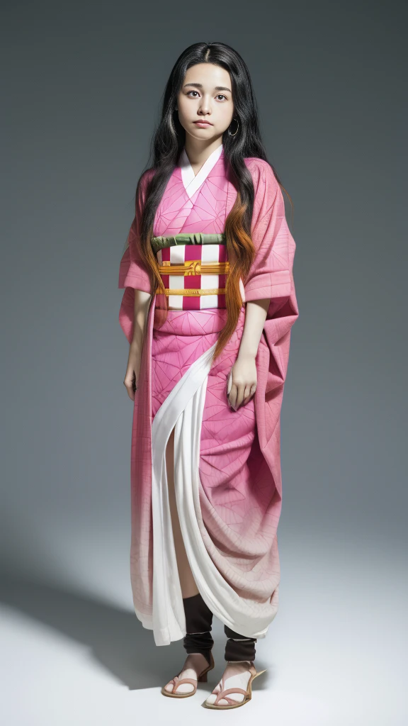 Cute Japanese woman, (16 years old), (Very cute face: 1.3), White moist skin, Looking at the camera, Melancholy expression,
BREAK,
Idol,
BREAK,
(Wearing cute kimono: 1.3), (Highly revealing kimono), Very large earrings, Short length,
BREAK,
(Fighting pose: 1.3),
BREAK,
(Long hair), (Pink hair: 1.2), (Wavy hair), (Gradient hair: 1.3), (Red hair at the ends),
BREAK,
(Realistic: 1.3), Masterpiece, Perfect lighting, (Ultra-high resolution), (8K), (Very detailed: 1.4), (From the front), (Full body: 1.4), (Symmetrical: 1.2),
BREAK,
(Shibuya city in Japan: 1.2),
BREAK,
(Demon Slayer: 1.4),
BREAK,
(Kasumi Arimura: 1.4),