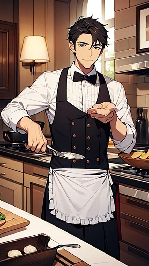 men,Butler,cooking,service