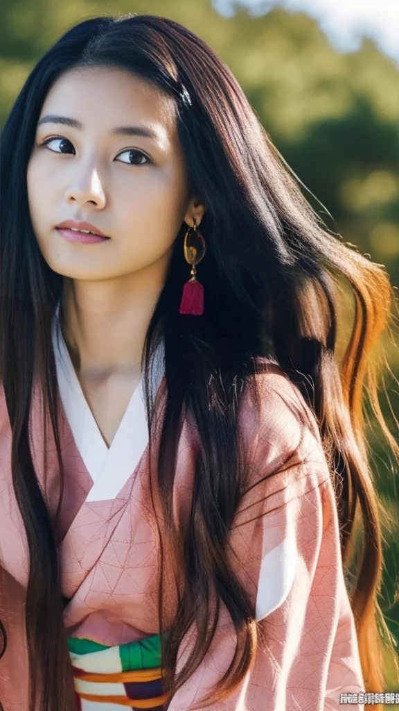 Cute Japanese woman, (16 years old), (Very cute face: 1.3), White moist skin, Looking at the camera, Melancholy expression,
BREAK,
Idol,
BREAK,
(Wearing cute kimono: 1.3), (Highly revealing kimono), Very large earrings, Short length,
BREAK,
(Fighting pose: 1.3),
BREAK,
(Long hair), (Pink hair: 1.2), (Wavy hair), (Gradient hair: 1.3), (Red hair at the ends),
BREAK,
(Realistic: 1.3), Masterpiece, Perfect lighting, (Ultra-high resolution), (8K), (Very detailed: 1.4), (From the front), (Full body: 1.4), (Symmetrical: 1.2),
BREAK,
(Shibuya city in Japan: 1.2),
BREAK,
(Demon Slayer: 1.4),
BREAK,
(Kasumi Arimura: 1.4),