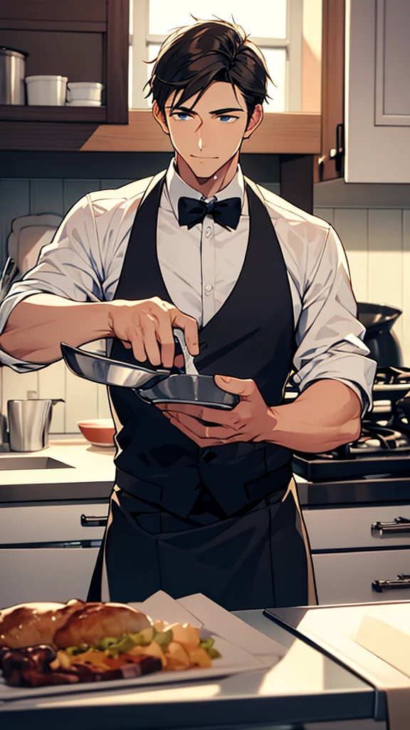 men,Butler,cooking