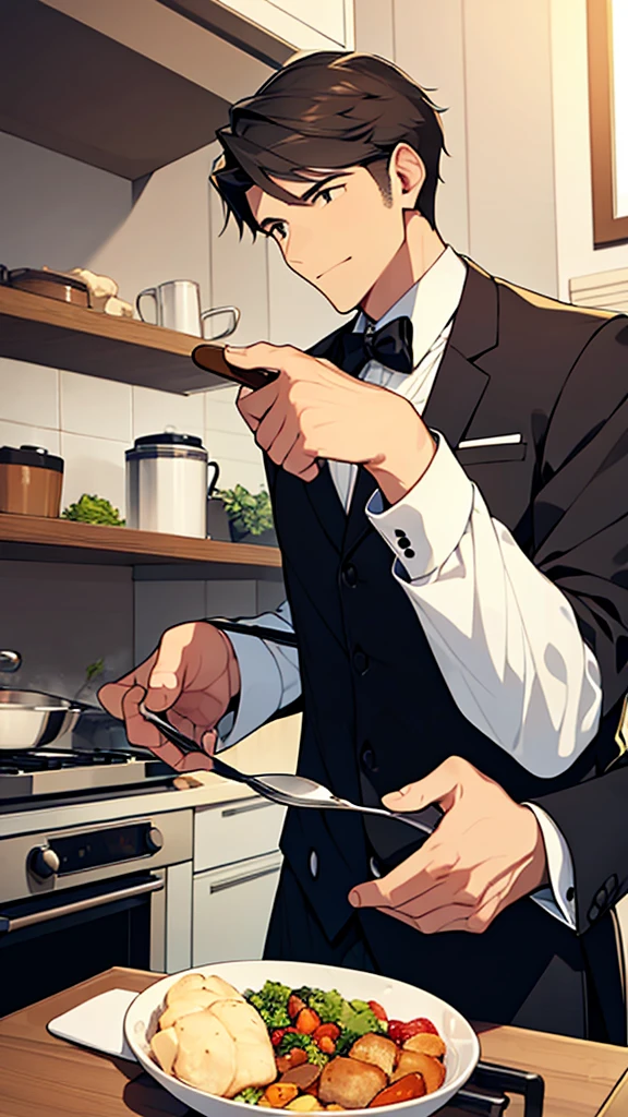 men,Butler,cooking