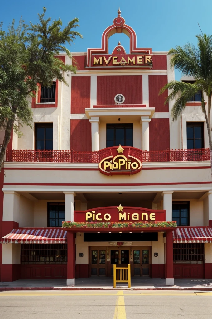Image of a movie theater with some pipocas and haciéntos
