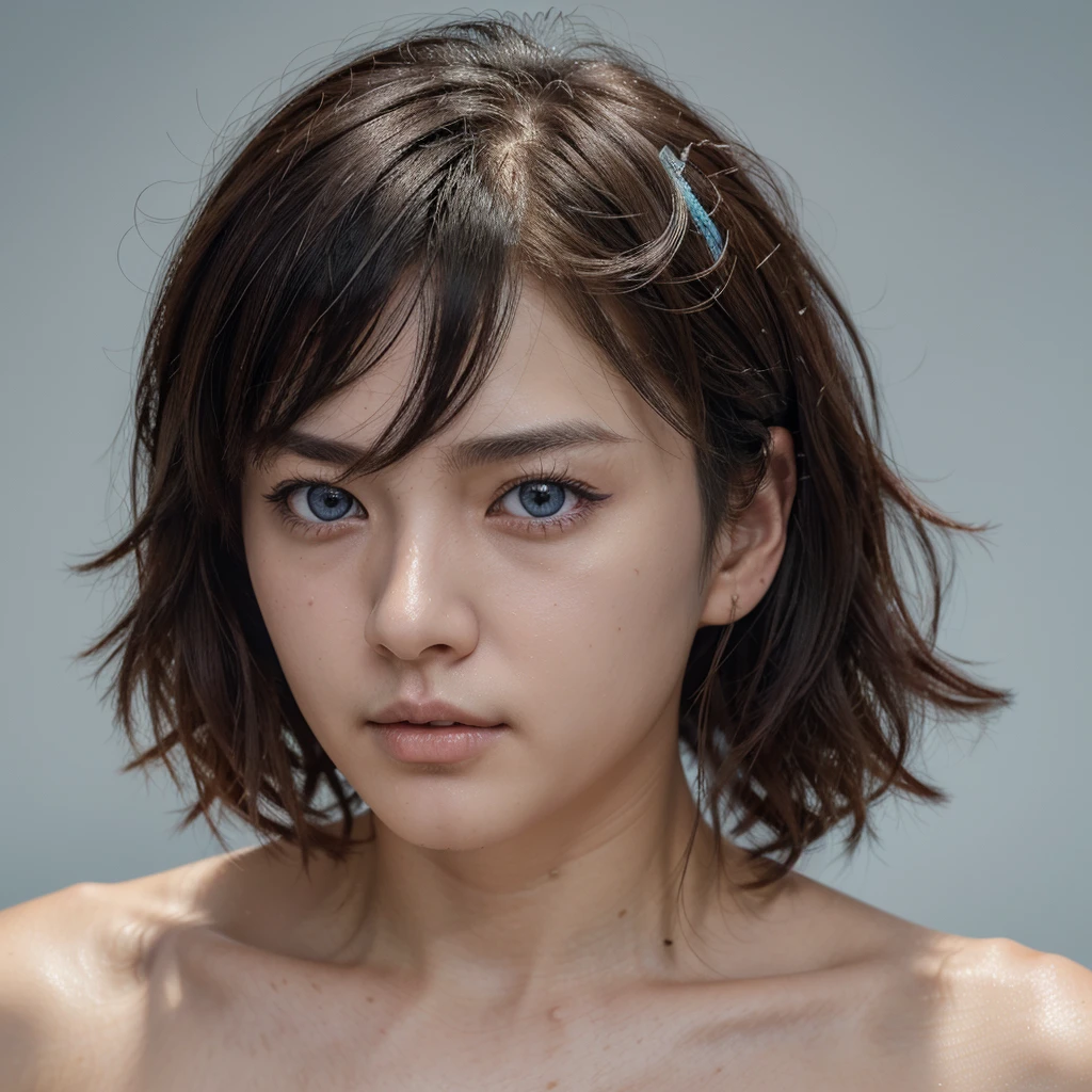 (masterpiece), (best quality), (very detailed), (messy hair), (illustration), (smooth and clean 28 year old man), beautiful eye details, light blue eyes, handsome face details, (kamisato ayaka: 1.2) , focus on face, Kamisato Ayaka (Genshin Impact), black hair , detailed hair, bangs, best lighting, best shadows, very detailed, bright, Indonesia