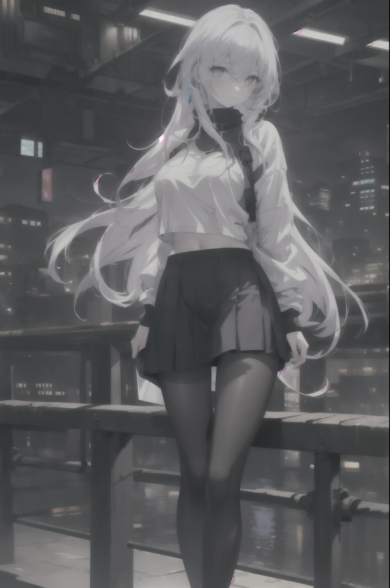 girl:1.3), Solitary, __body parts__ Delicate and realistic skin, Pale skin, Large target, Official Art, Unity 16K Wallpaper, Ultra Detailed, beauty, masterpiece, best quality, Awesome atmosphere, Calming color palette, A calm mood, Soft shadows, , charm,((Larger breasts)),,((Tights)),sweater,blush,liquid,cute,Sportswear,Colorful,Short skirt