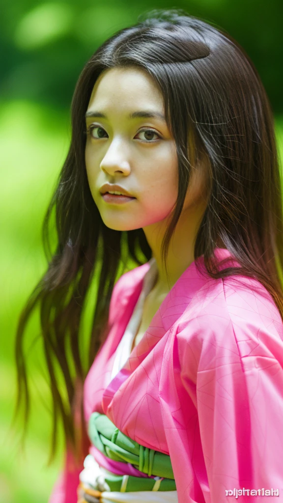 Cute Japanese woman, (16 years old), (Very cute face: 1.3), White moist skin, Looking at the camera, Melancholy expression,
BREAK,
Idol,
BREAK,
(Wearing cute kimono: 1.3), (Highly revealing kimono), Very large earrings, Short length,
BREAK,
(Fighting pose: 1.3),
BREAK,
(Long hair), (Pink hair: 1.2), (Wavy hair), (Gradient hair: 1.3), (Red hair at the ends),
BREAK,
(Realistic: 1.3), Masterpiece, Perfect lighting, (Ultra-high resolution), (8K), (Very detailed: 1.4), (From the front), (Full body: 1.4), (Symmetrical: 1.2),
BREAK,
(Shibuya city in Japan: 1.2),
BREAK,
(Demon Slayer: 1.4),
BREAK,
(Kasumi Arimura: 1.4),