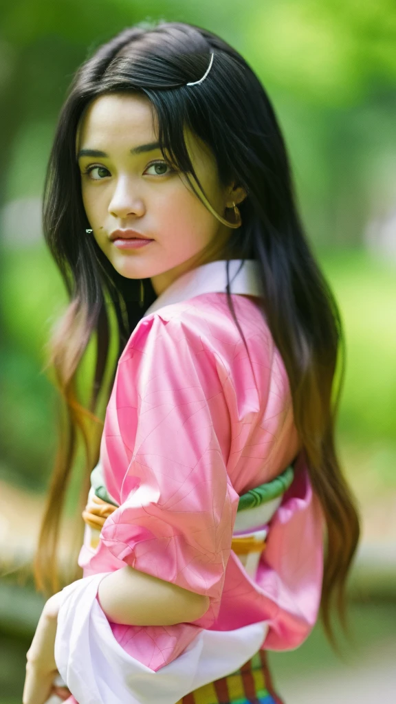 Cute Japanese woman, (), (Very cute face: 1.3), White moist skin, Looking at the camera, Melancholy expression,
BREAK,
Idol,
BREAK,
(Wearing cute kimono: 1.3), (Highly revealing kimono), Very large earrings, Short length,
BREAK,
(Fighting pose: 1.3),
BREAK,
(Long hair), (Pink hair: 1.2), (Wavy hair), (Gradient hair: 1.3), (Red hair at the ends),
BREAK,
(Realistic: 1.3), Masterpiece, Perfect lighting, (Ultra-high resolution), (8K), (Very detailed: 1.4), (From the front), (Full body: 1.4), (Symmetrical: 1.2),
BREAK,
(Shibuya city in Japan: 1.2),
BREAK,
(Demon Slayer: 1.4),
BREAK,
(Kasumi Arimura: 1.4),