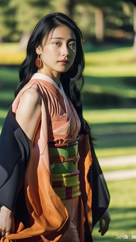 Cute Japanese woman, (), (Very cute face: 1.3), White moist skin, Looking at the camera, Melancholy expression,
BREAK,
Idol,
BREAK,
(Wearing cute kimono: 1.3), (Highly revealing kimono), Very large earrings, Short length,
BREAK,
(Fighting pose: 1.3),
BREAK,
(Long hair), (Pink hair: 1.2), (Wavy hair), (Gradient hair: 1.3), (Red hair at the ends),
BREAK,
(Realistic: 1.3), Masterpiece, Perfect lighting, (Ultra-high resolution), (8K), (Very detailed: 1.4), (From the front), (Full body: 1.4), (Symmetrical: 1.2),
BREAK,
(Shibuya city in Japan: 1.2),
BREAK,
(Demon Slayer: 1.4),
BREAK,
(Kasumi Arimura: 1.4),