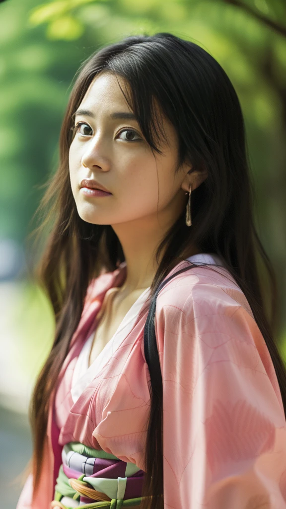 Cute Japanese woman, (), (Very cute face: 1.3), White moist skin, Looking at the camera, Melancholy expression,
BREAK,
Idol,
BREAK,
(Wearing cute kimono: 1.3), (Highly revealing kimono), Very large earrings, Short length,
BREAK,
(Fighting pose: 1.3),
BREAK,
(Long hair), (Pink hair: 1.2), (Wavy hair), (Gradient hair: 1.3), (Red hair at the ends),
BREAK,
(Realistic: 1.3), Masterpiece, Perfect lighting, (Ultra-high resolution), (8K), (Very detailed: 1.4), (From the front), (Full body: 1.4), (Symmetrical: 1.2),
BREAK,
(Shibuya city in Japan: 1.2),
BREAK,
(Demon Slayer: 1.4),
BREAK,
(Kasumi Arimura: 1.4),