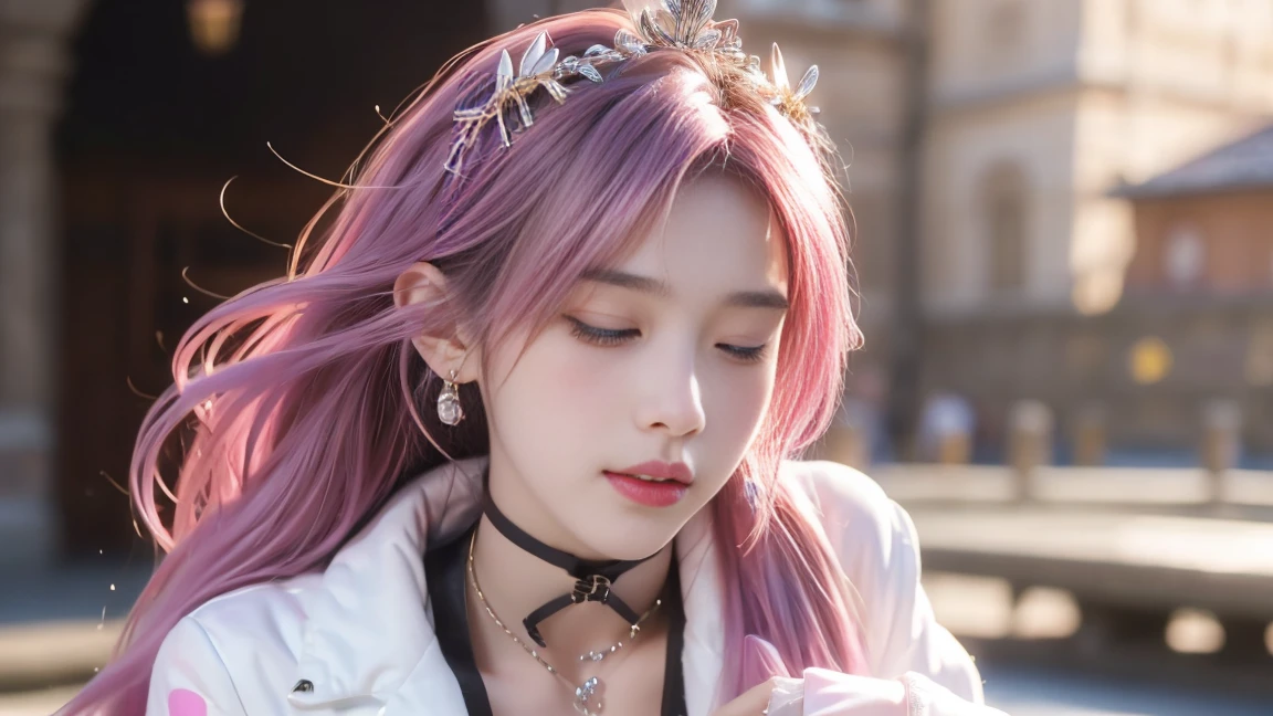 (2girls, 15yo Japanese girls),yuri, 2girls, (kiss), (female masturbation:1.5),(Panting face with closed eyes), bondage,linked collar, skindantation, shy, red cheek, in cave, Realistic:1.2),shenzi,long hair,(pink hair:1.2),purple eyes,(very long hair:1.4),separated sleeves,jewelry,wide_sleeves,(hair_ornament:1.4),( nsfw, breasts out, puffy nipples),(1 pussy), ((cum)), ((cum in pussy)), , one mole under eye, glowing eyes, piercing eyes,(hiqcgbody:0.3), (hiqcgface:0.3), epic, (royal palace), royal, ((rich, prestige)),pussy, pussy juice(There is white viscous liquid flowing out of the vulva:1.3),(sexual behaviour :1.5) ,(masterpiece, realistic, photo-realistic:1.2), finely detail, ultra high res, perfect anatomy, best quality, 8K, soft focus,((masterpiece, best quality)),utifully detailed face,ultra realistic 8k cg, charming, seductive, erotic, alluring, enchanting, deity, jewelry