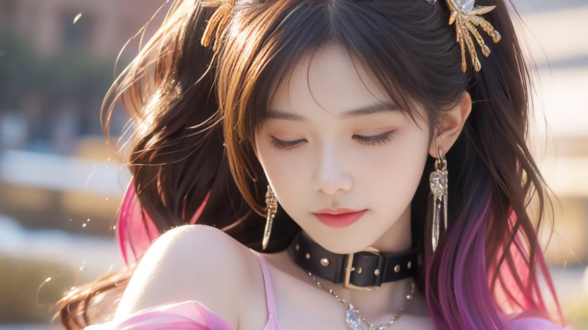(2girls, 15yo Japanese girls),yuri, 2girls, (kiss), (female masturbation:1.5),(Panting face with closed eyes), bondage,linked collar, skindantation, shy, red cheek, in cave, Realistic:1.2),shenzi,long hair,(pink hair:1.2),purple eyes,(very long hair:1.4),separated sleeves,jewelry,wide_sleeves,(hair_ornament:1.4),( nsfw, breasts out, puffy nipples),(1 pussy), ((cum)), ((cum in pussy)), , one mole under eye, glowing eyes, piercing eyes,(hiqcgbody:0.3), (hiqcgface:0.3), epic, (royal palace), royal, ((rich, prestige)),pussy, pussy juice(There is white viscous liquid flowing out of the vulva:1.3),(sexual behaviour :1.5) ,(masterpiece, realistic, photo-realistic:1.2), finely detail, ultra high res, perfect anatomy, best quality, 8K, soft focus,((masterpiece, best quality)),utifully detailed face,ultra realistic 8k cg, charming, seductive, erotic, alluring, enchanting, deity, jewelry