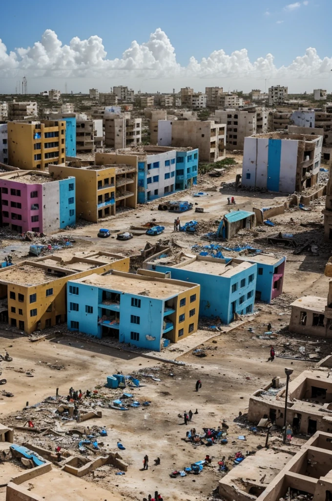Mogadishu is in the midst of destruction and conflict, but on the other hand, it is rebuilding strongly