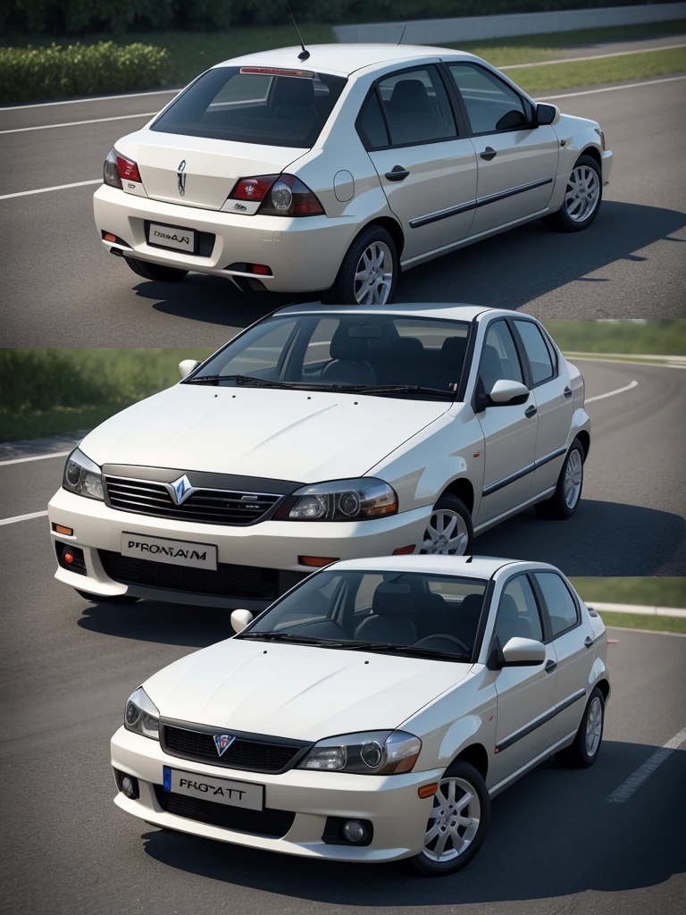 Malaysia car proton saga vvt. C4D rendering, super-realistic, super-detailed, unreal engine