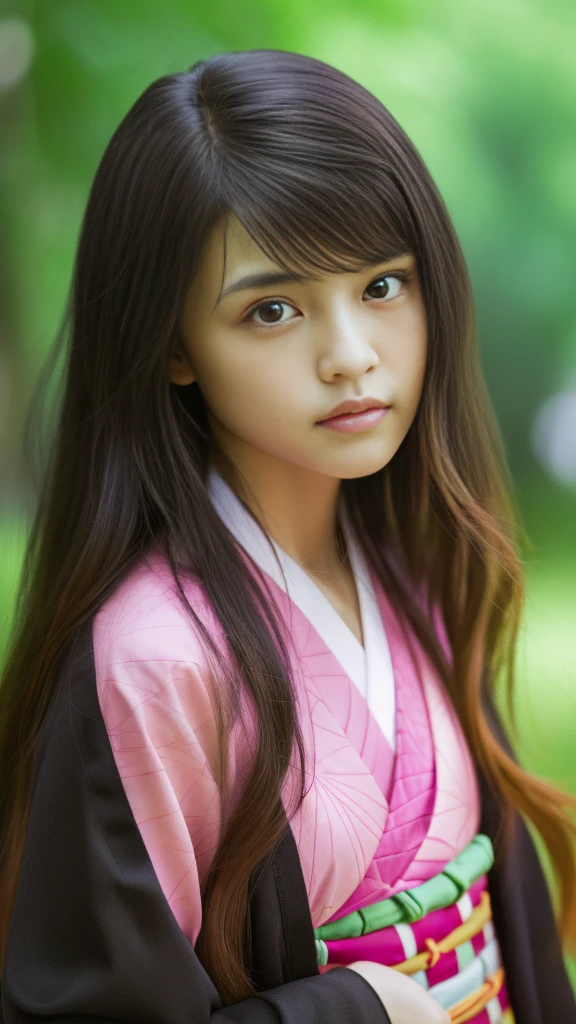Cute Japanese woman, (16 years old), (Very cute face: 1.3), White moist skin, Looking at the camera, Melancholy expression,
BREAK,
Idol,
BREAK,
(Wearing cute kimono: 1.3), (Highly revealing kimono), Very large earrings, Short length,
BREAK,
(Fighting pose: 1.3),
BREAK,
(Long hair), (Pink hair: 1.2), (Wavy hair), (Gradient hair: 1.3), (Red hair at the ends),
BREAK,
(Realistic: 1.3), Masterpiece, Perfect lighting, (Ultra-high resolution), (8K), (Very detailed: 1.4), (From the front), (Full body: 1.4), (Symmetrical: 1.2),
BREAK,
(Shibuya city in Japan: 1.2),
BREAK,
(Demon Slayer: 1.4),
BREAK,
(Kasumi Arimura: 1.4),