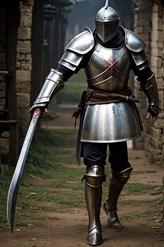 1 warrior goat in Templar knight armor