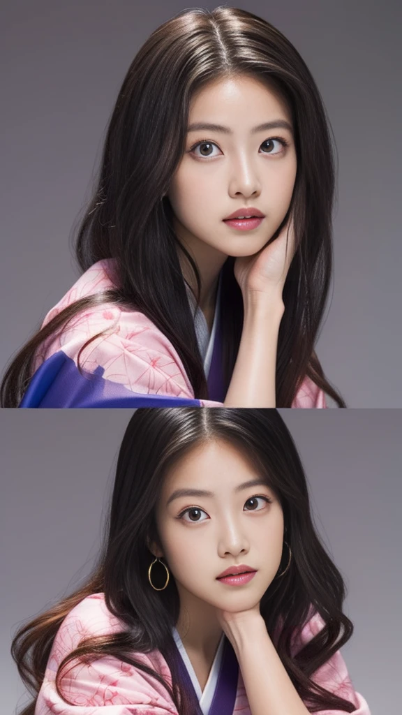 Cute Japanese female, (16 years old), (very cute face), white moist skin, looking at camera, melancholy expression,
BREAK,
Idol,
BREAK,
(wearing cute kimono: 1.3), (highly revealing kimono), very large earrings, short length,
BREAK,
(fighting pose: 1.3),
BREAK,
(long hair), (pink hair: 1.2), (wavy hair), (gradient hair: 1.3), (red hair at the ends),
BREAK,
(realistic: 1.3), masterpiece, perfect lighting, (ultra-high resolution), (8K), (highly detailed: 1.4), (from the front), (full body: 1.4), (symmetrical: 1.2),
BREAK,
(Shibuya city in Japan: 1.2),
BREAK,
(Demon Slayer: 1.4),
BREAK,
(Imada Mio: 1.4),
