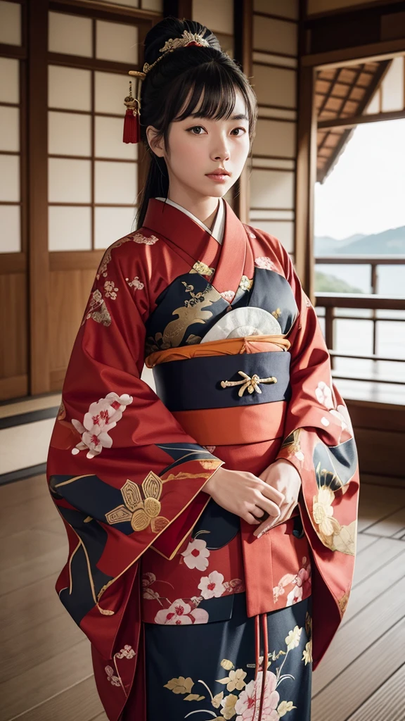 Legal Documents from the Warring States Period in Japan、Daimyo wearing kimono、Samurai explaining the law、Documents with historical background、A scene about a daimyo&#39;s marriage。