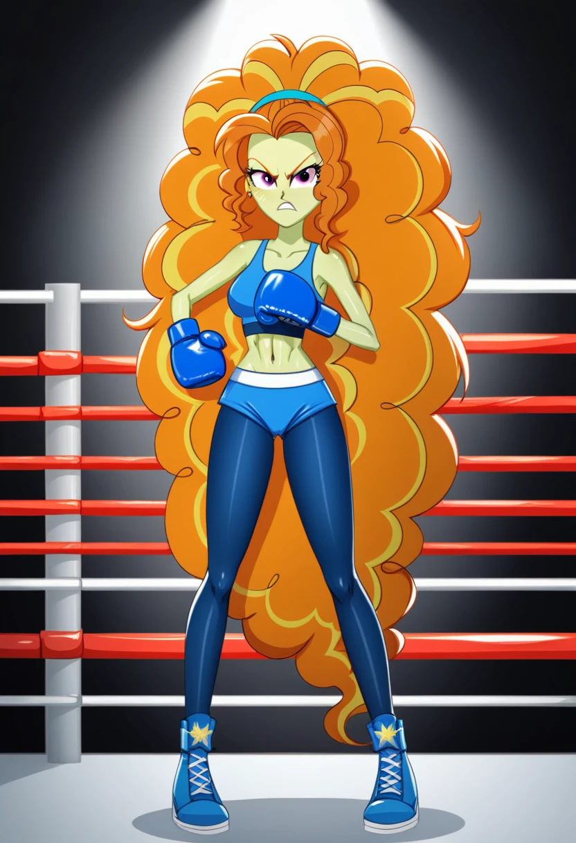 Eqg angry  pinke pie at a school in  in bodystocking boxing adagio 