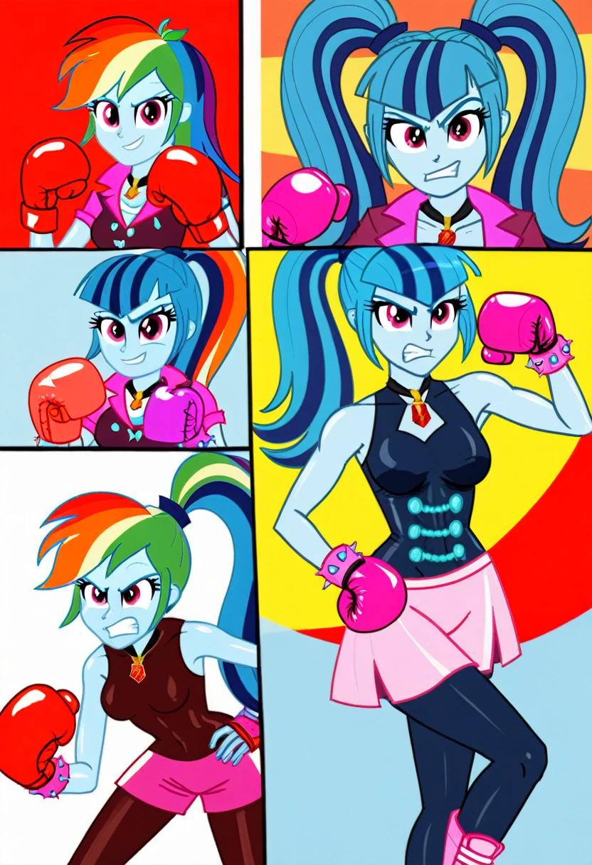 Eqg angry rainbow dash at a school in in bodystocking boxing sonata dusk comic