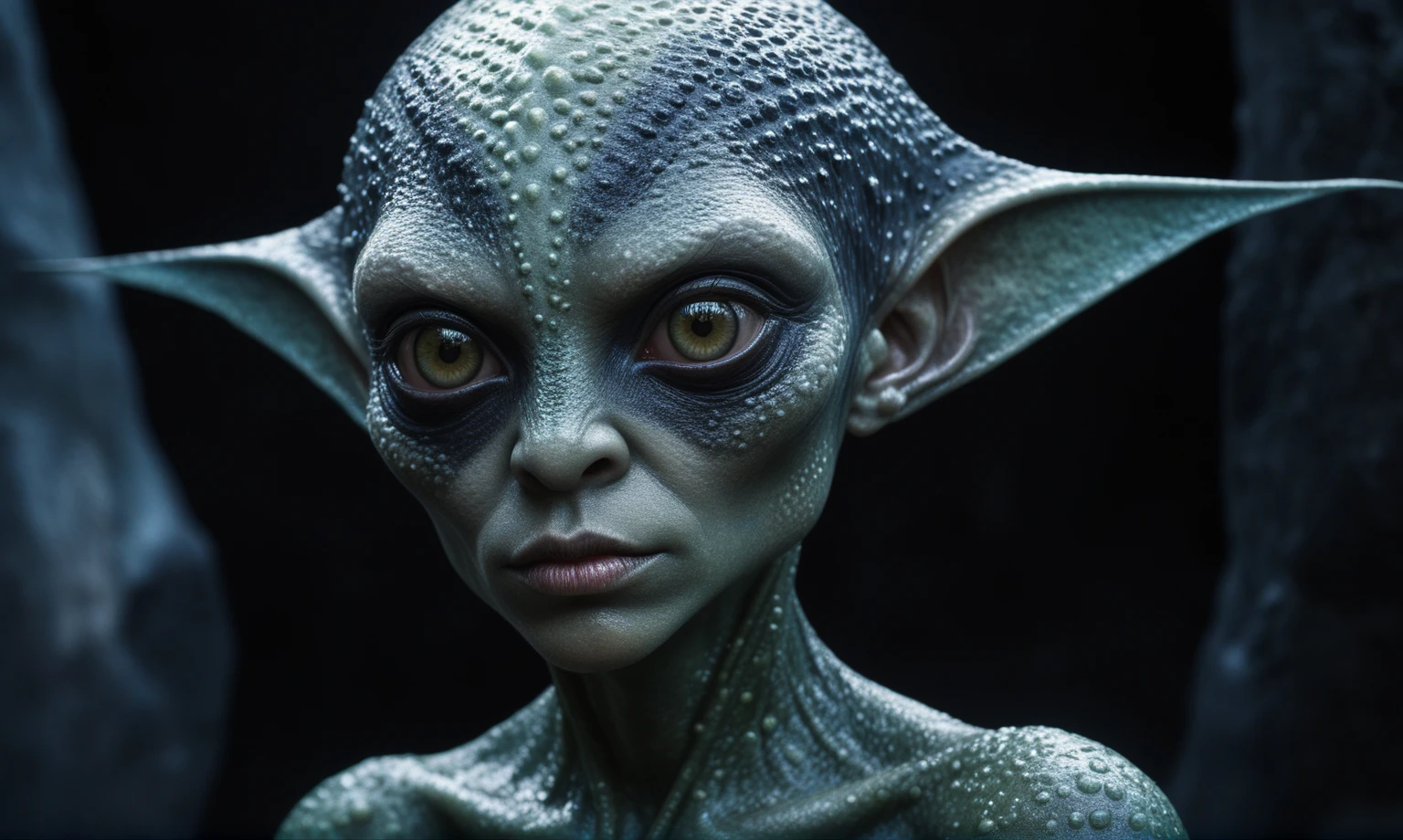 full body shot,beggar deep niobium paladium The Alien Entity,native italian babychild, wants eat,survival in criminal city of future, Technicolor,natural skin textures, hyper realism, hyper detailed,Extremely detailed,High contrast,Masterpiece,Realistic,Ultra Detailed, intricate details,realistic humid leather,extremly intricate,Epic Realistic, cinematic style,irina yermolova,high contrast,hdr,extremely detailed, deep night landscape photo,masterpiece,intricate details,faded,eyes extremely detailed, high detailed eyes,8k resolution,RAW,retina, Nikon Z9,China,orc, Guangxi Zhuang ,tkt style, perfect, Elf,kiwi,transition between two art styles, Ink painting to photorealism, Double contact, X-ray, Creative, vivid light, masterpiece, fantasy, Abstract, Surrealism, super detailed, high resolution, stop:35;(((creature with a spectral and ghostly appearance)). Her skin is pale, almost translucent,ancient rock paintings of the first people,sharkfish's leather