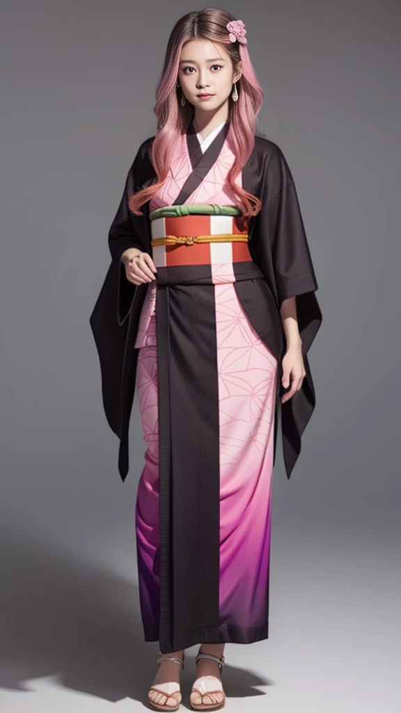 Cute Japanese female, (16 years old), (very cute face), white moist skin, looking at camera, melancholy expression,
BREAK,
Idol,
BREAK,
(wearing cute kimono: 1.3), (highly revealing kimono), very large earrings, short length,
BREAK,
(fighting pose: 1.3),
BREAK,
(long hair), (pink hair: 1.2), (wavy hair), (gradient hair: 1.3), (red hair at the ends),
BREAK,
(realistic: 1.3), masterpiece, perfect lighting, (ultra-high resolution), (8K), (highly detailed: 1.4), (from the front), (full body: 1.4), (symmetrical: 1.2),
BREAK,
(Shibuya city in Japan: 1.2),
BREAK,
(Demon Slayer: 1.4),
BREAK,
(Imada Mio: 1.4),